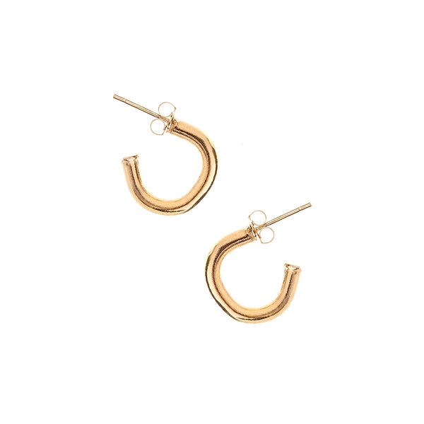 Renné Jewellery 18 Carat Gold Plated Mini Hoops