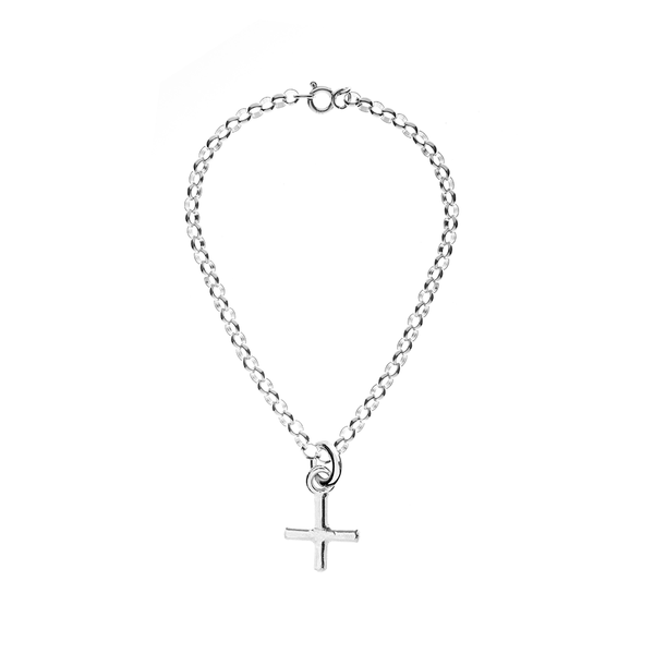 Renné Jewellery Belcher Bracelet Mini Cross