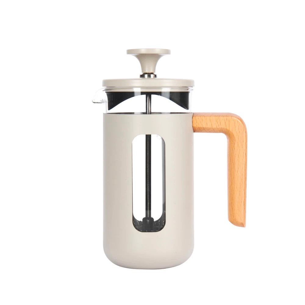 La Cafetiére Stainless Steel Cafetiere 3 Cup with Wooden Handle