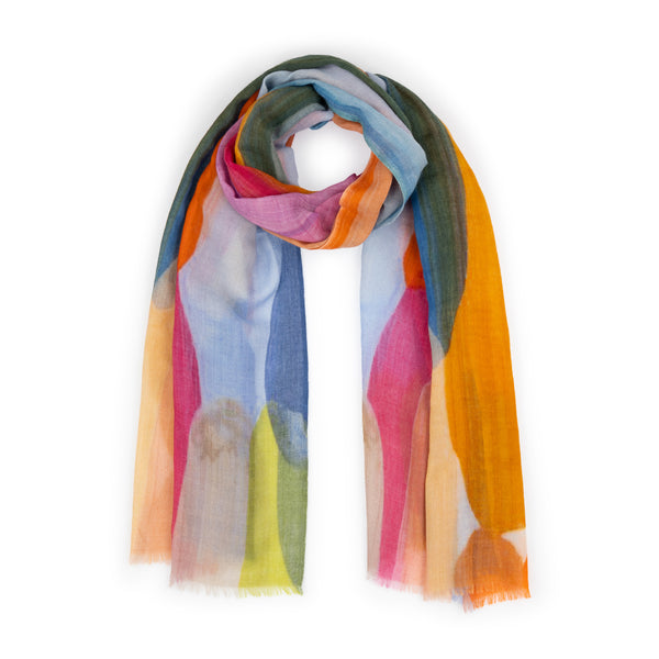 Narratives The Agency Rainbow Pigment Wool Scarf