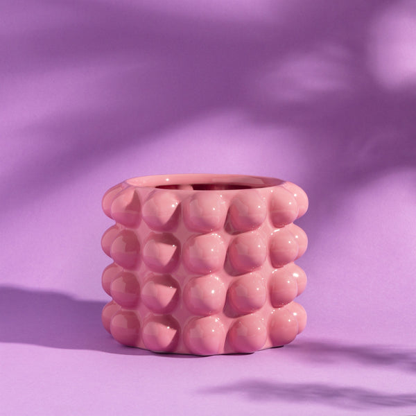 Pink Bobble Planter