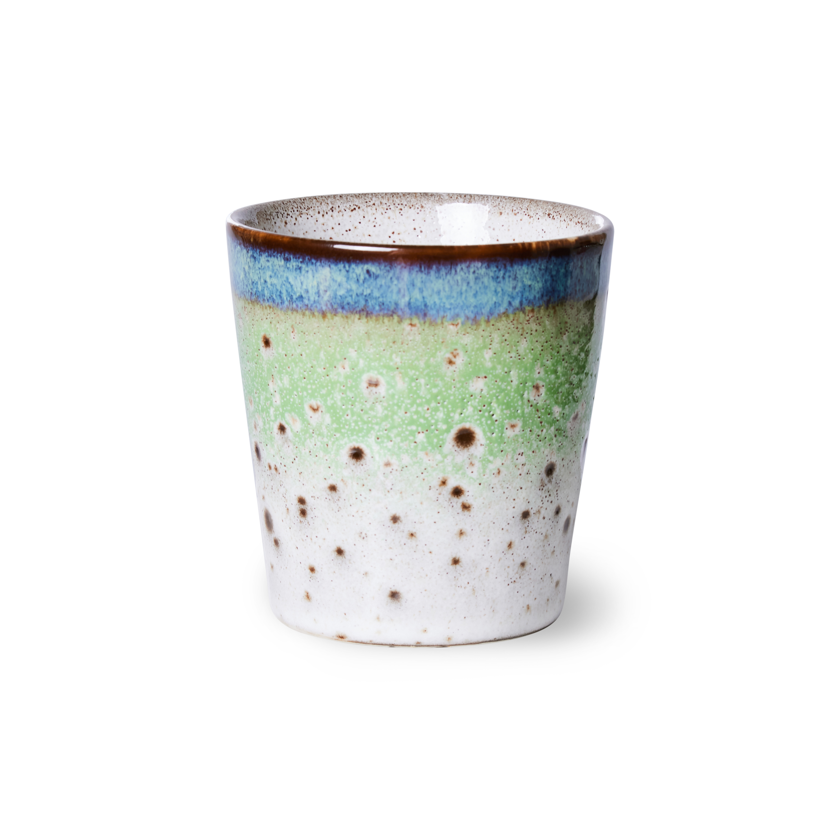 70s Ceramics Handleless Coffee Mug - Comet