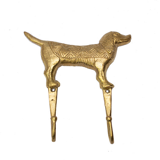 Ghanaian Ashanti Brass Hook 'Dog&#x27