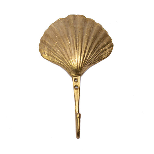 Ghanaian Ashanti Brass Hook 'Clam Shell&#x27