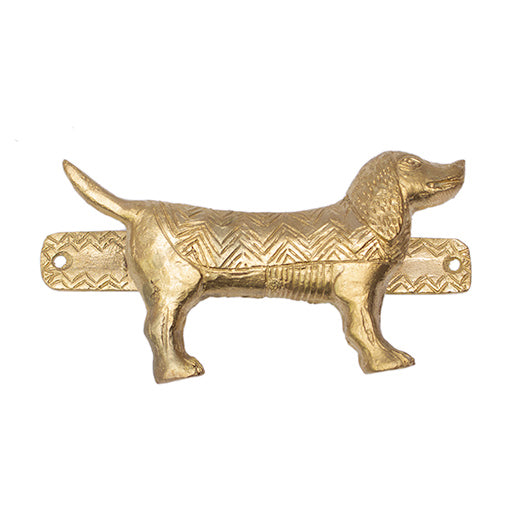 Ghanaian Ashanti Brass Door Handle 'Dog&#x27