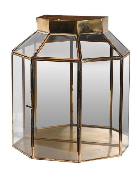 The Forest & Co. Brass Wall Lantern With Glass