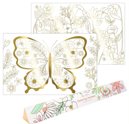 Meri Meri (206605) Butterfly Colouring Posters