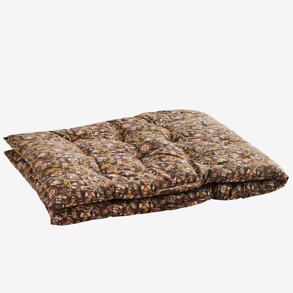 Iron Curry Burnt Henna and Sand Printed Cotton Mattress