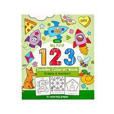Ooly Toddler Coloring Book 123: Shapes + Numbers