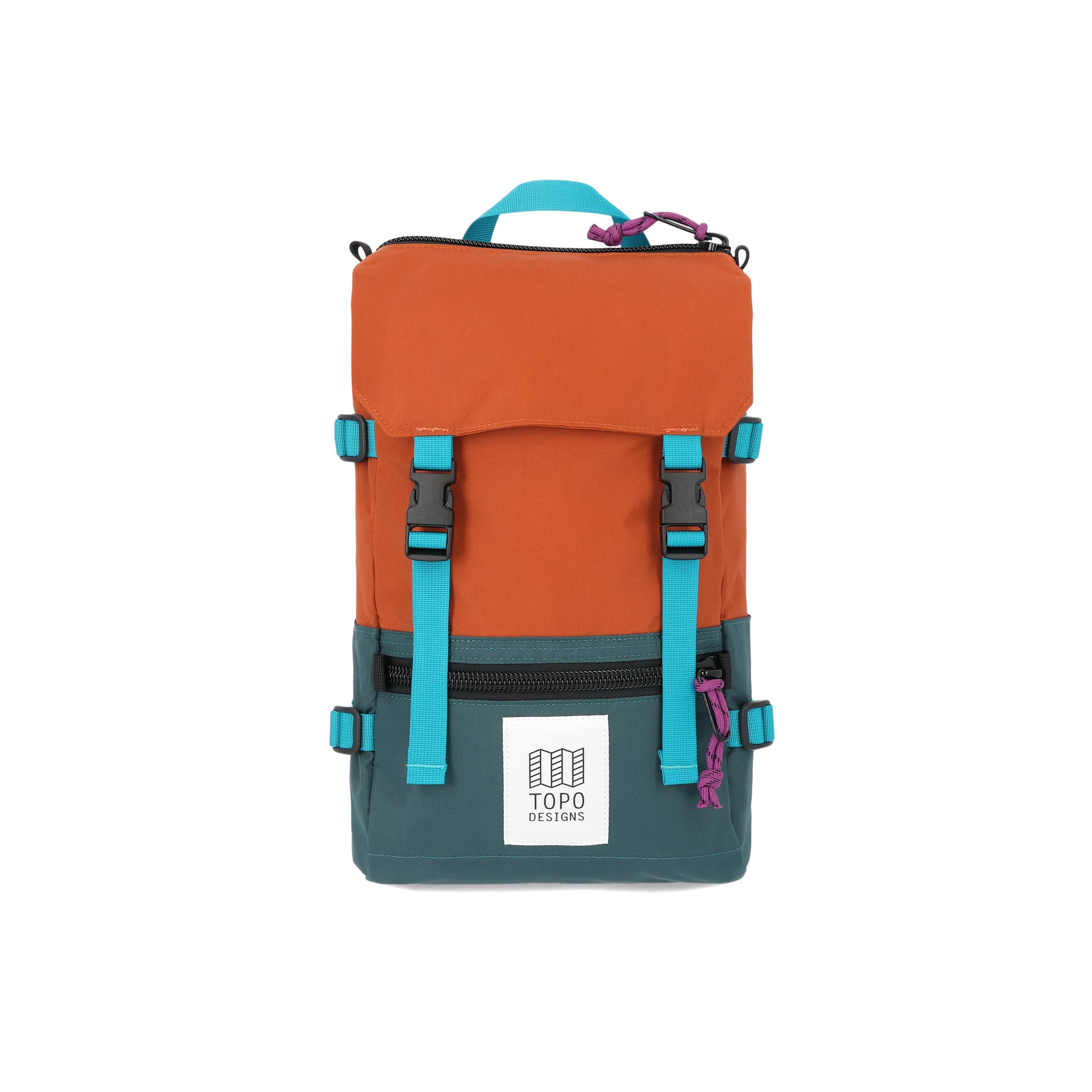 Topo Designs Mini Botanic Green and Clay Rover Pack
