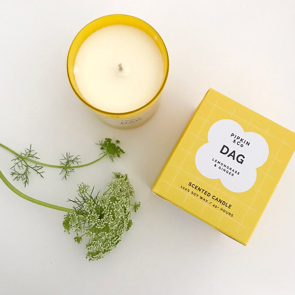 Scented Soy Wax Candle - DAG (Lemongrass & Ginger)