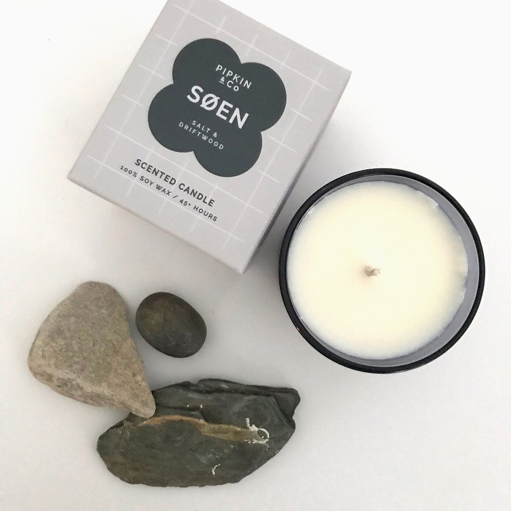 Scented Soy Wax Candle - SOEN (Salt & Drifttwood)
