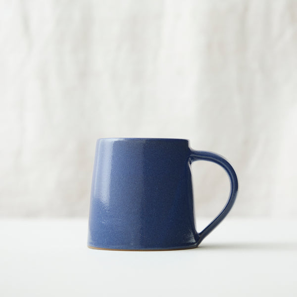 Aura Que Alo Handmade Conical Stoneware Mug - Cobalt Blue