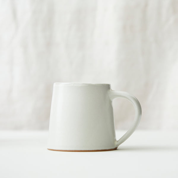 Aura Que Alo Handmade Conical Stoneware Mug - Cream