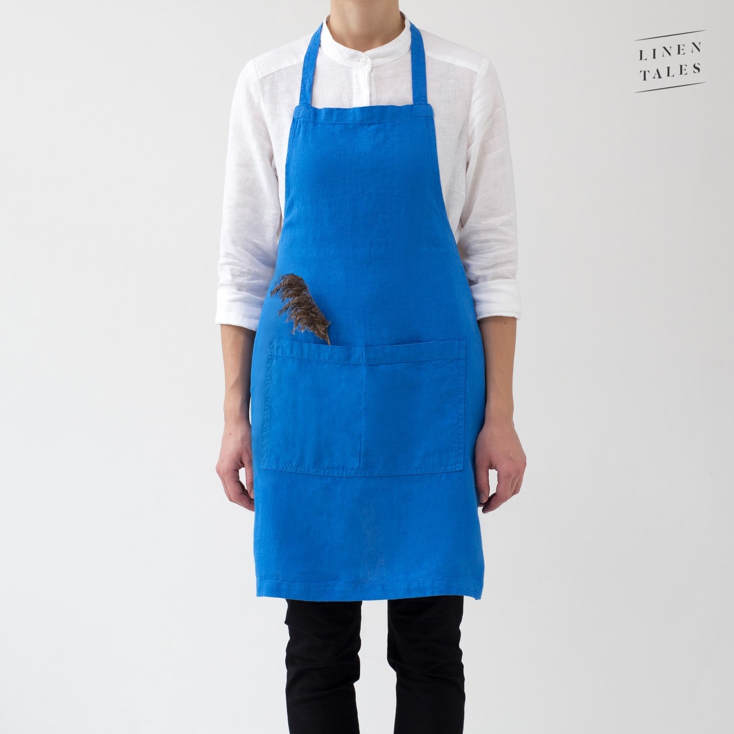 Linen Tales 'French Blue' Daily Apron