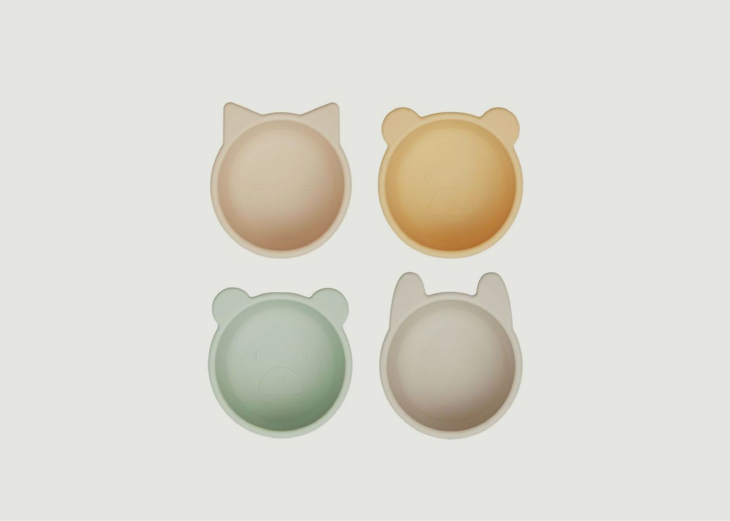 Liewood Malene Silicone Bowl - 4 Pack