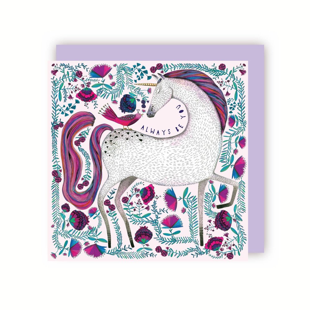 Always Be You Unicorn Card