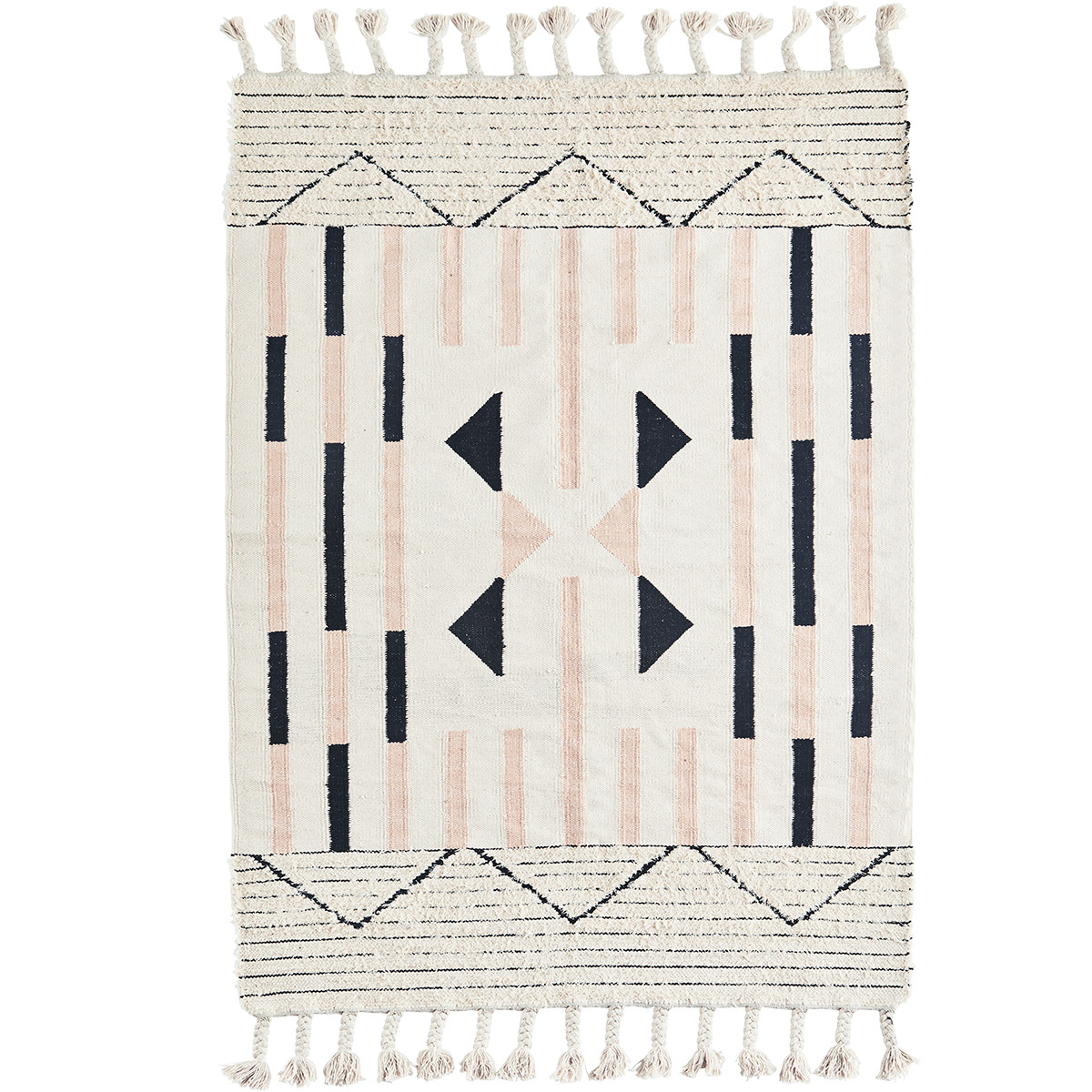 Handwoven Cotton Rug - 120x180