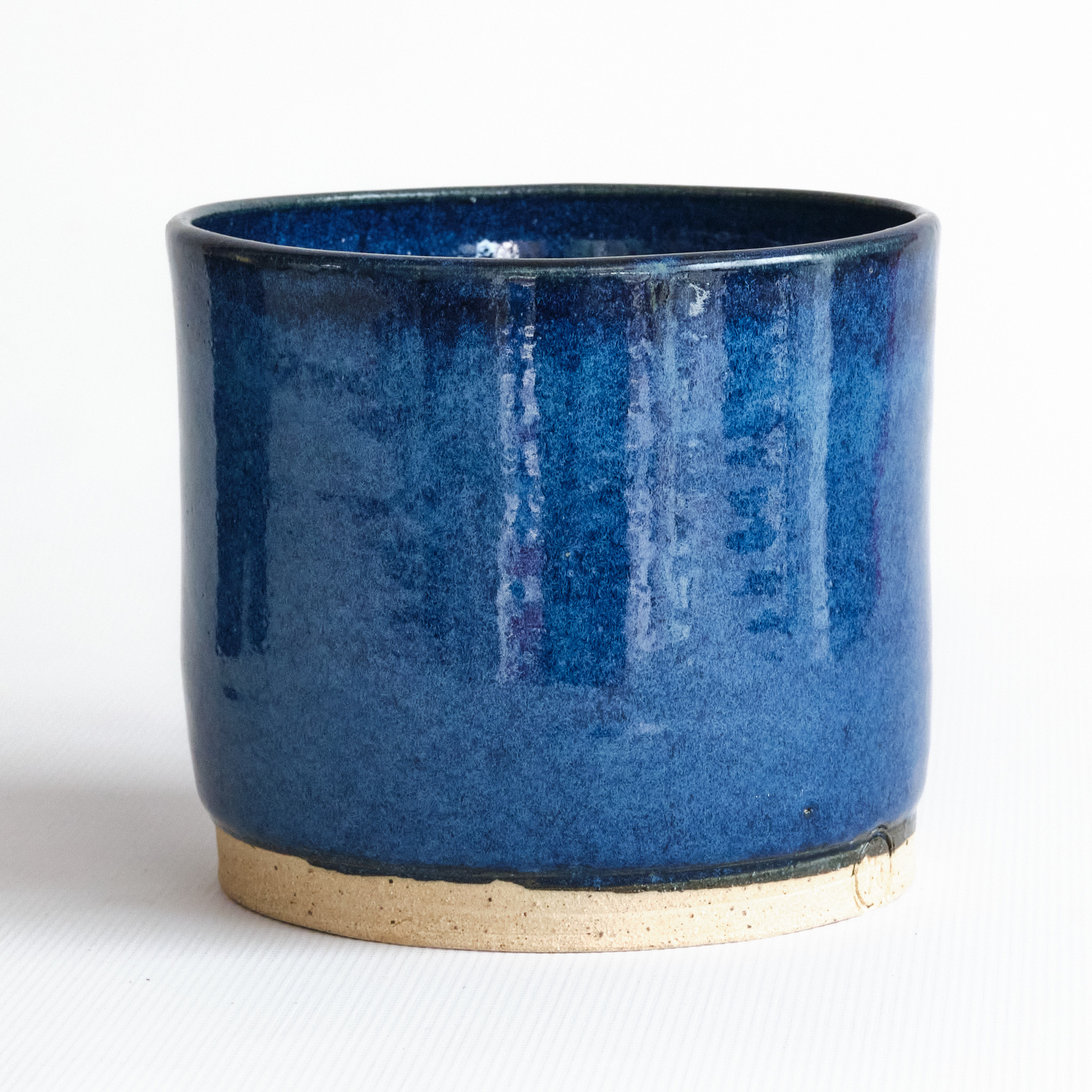 Forest Handmade Ceramic Pot w/ Blue Glaze - 17cm