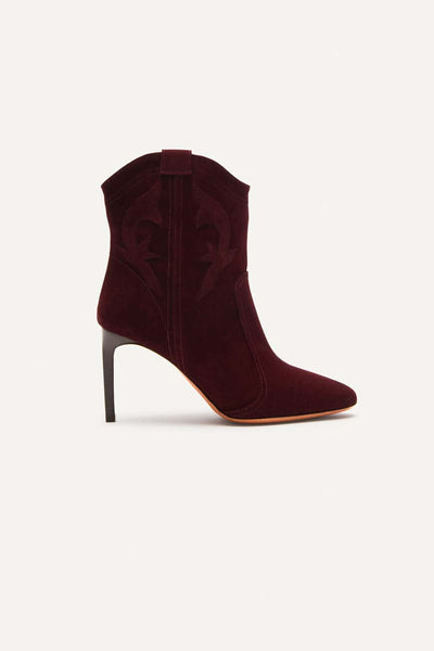 Caitlin Heeled Boots Grenat