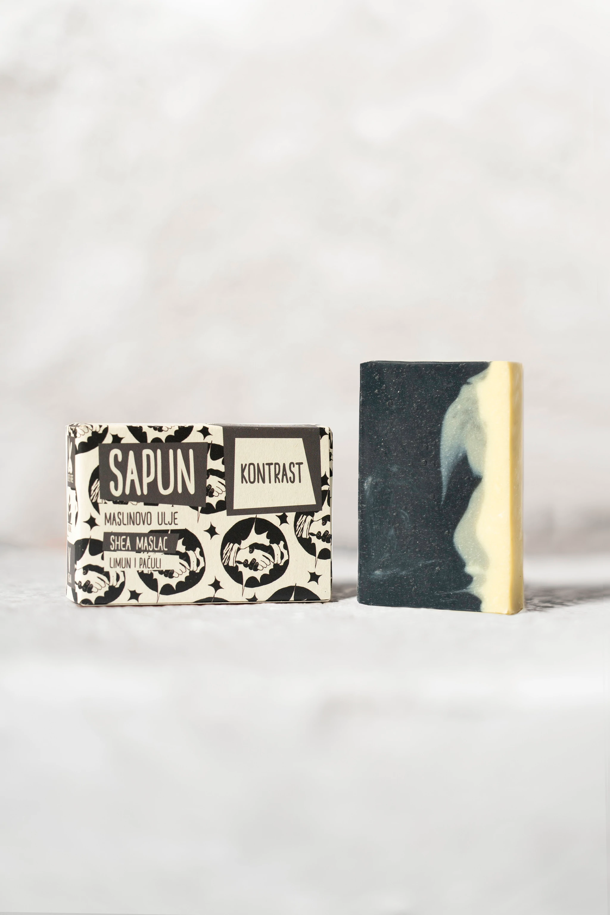 Sapunoteka Contrast Soap - Lemon and Patchouli