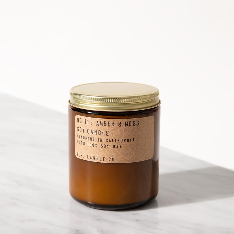 P.F. Candle Co 100g Amber and Moss Candle