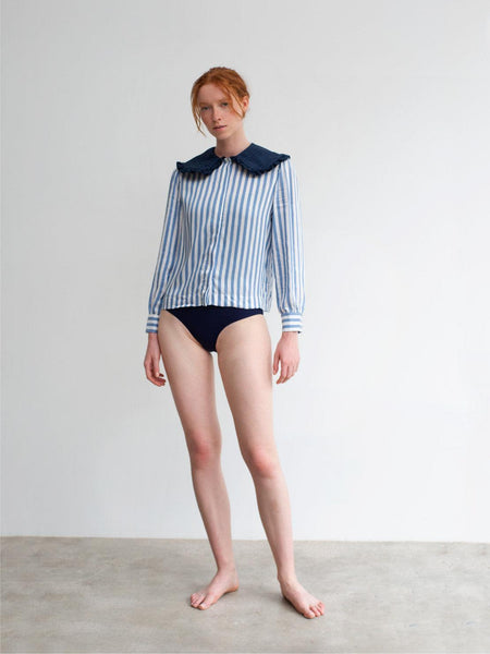 Ava Shirt Blue Striped -