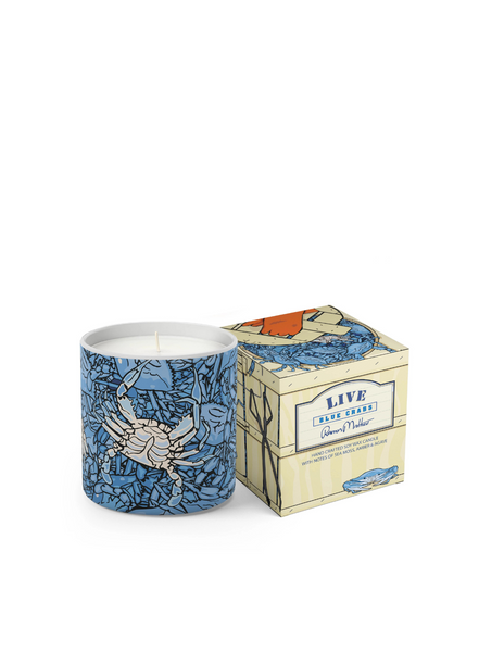 Live - Blue Crabs Design Candle