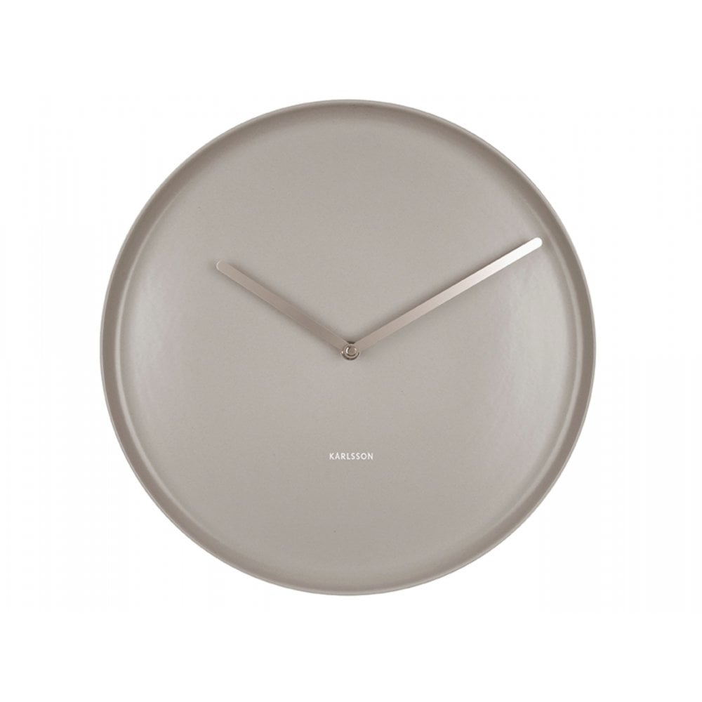 Karlsson Warm Grey 35cm Plate Wall Clock