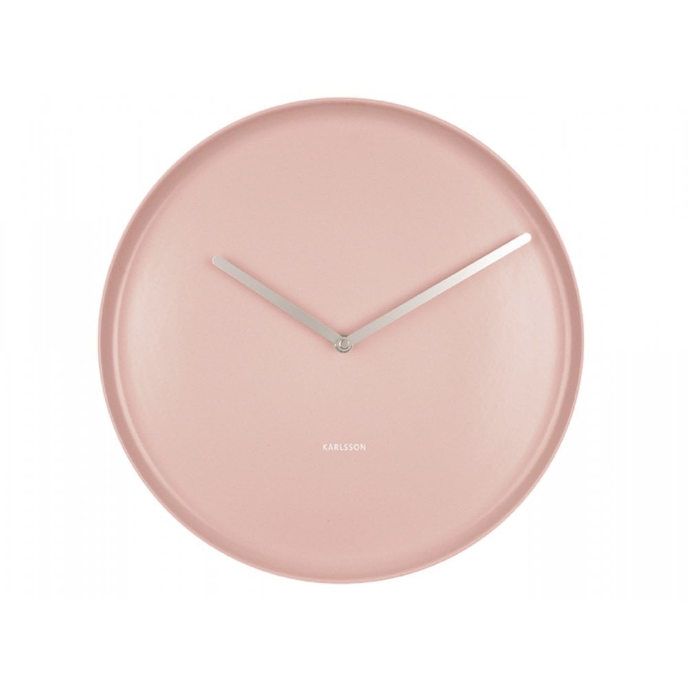 Karlsson Faded Pink 35cm Plate Wall Clock