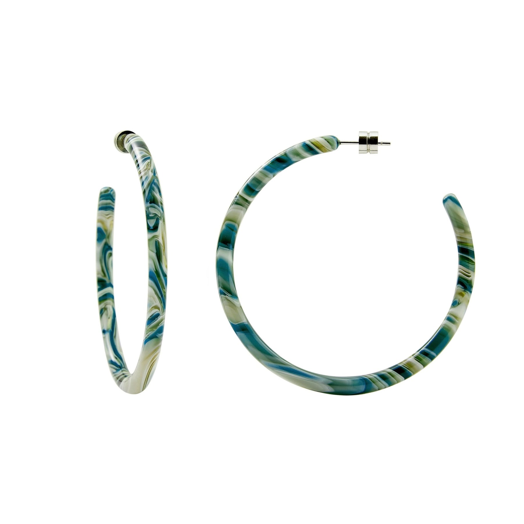Machete Large Hoops in Stomanthe 