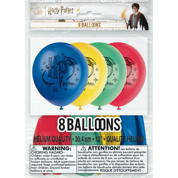 Unique 8 Ballons Latex 30 Cm - Harry Potter