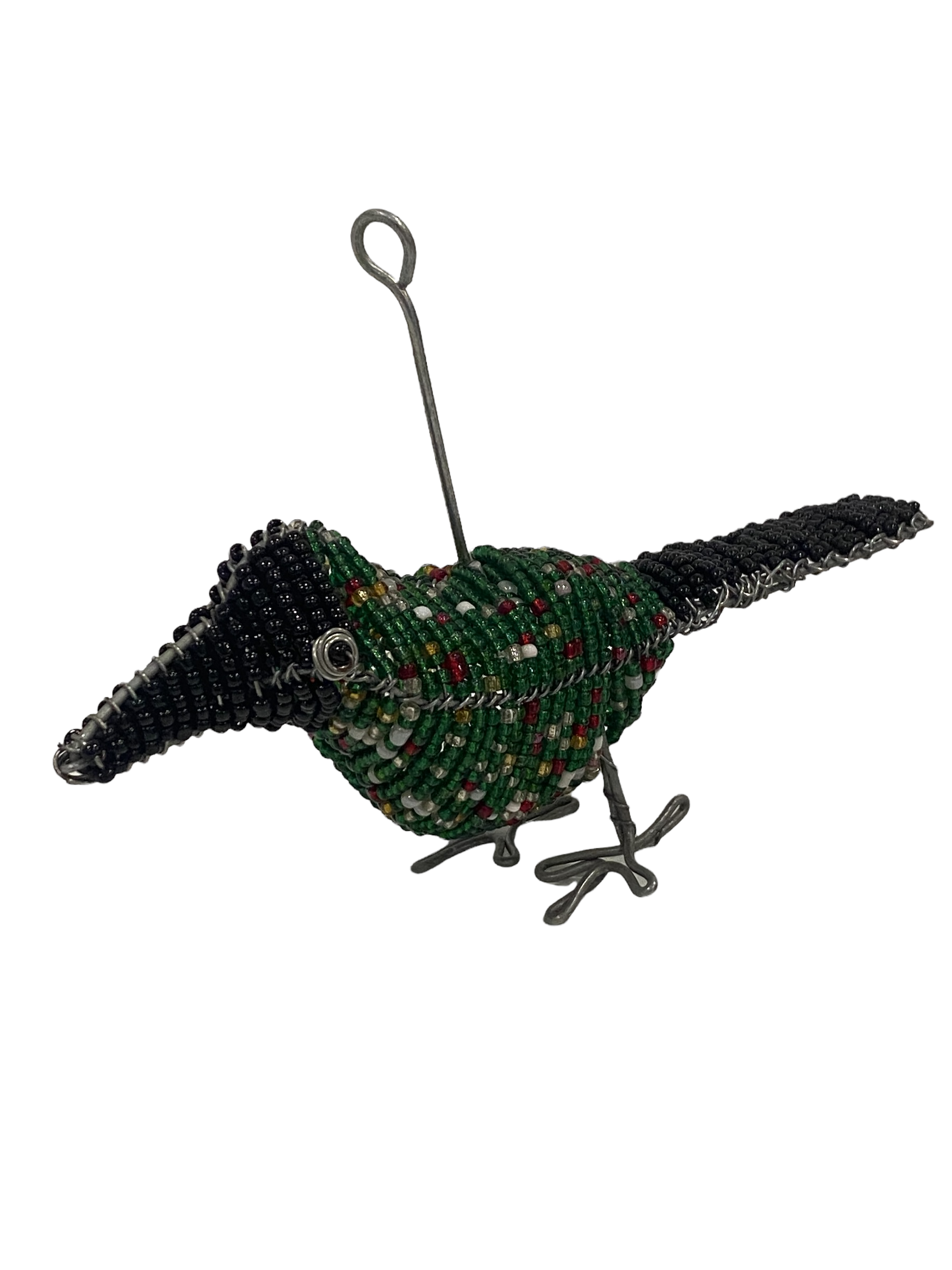 Botanical Boys Beaded Garden Birds - Green (17.5)