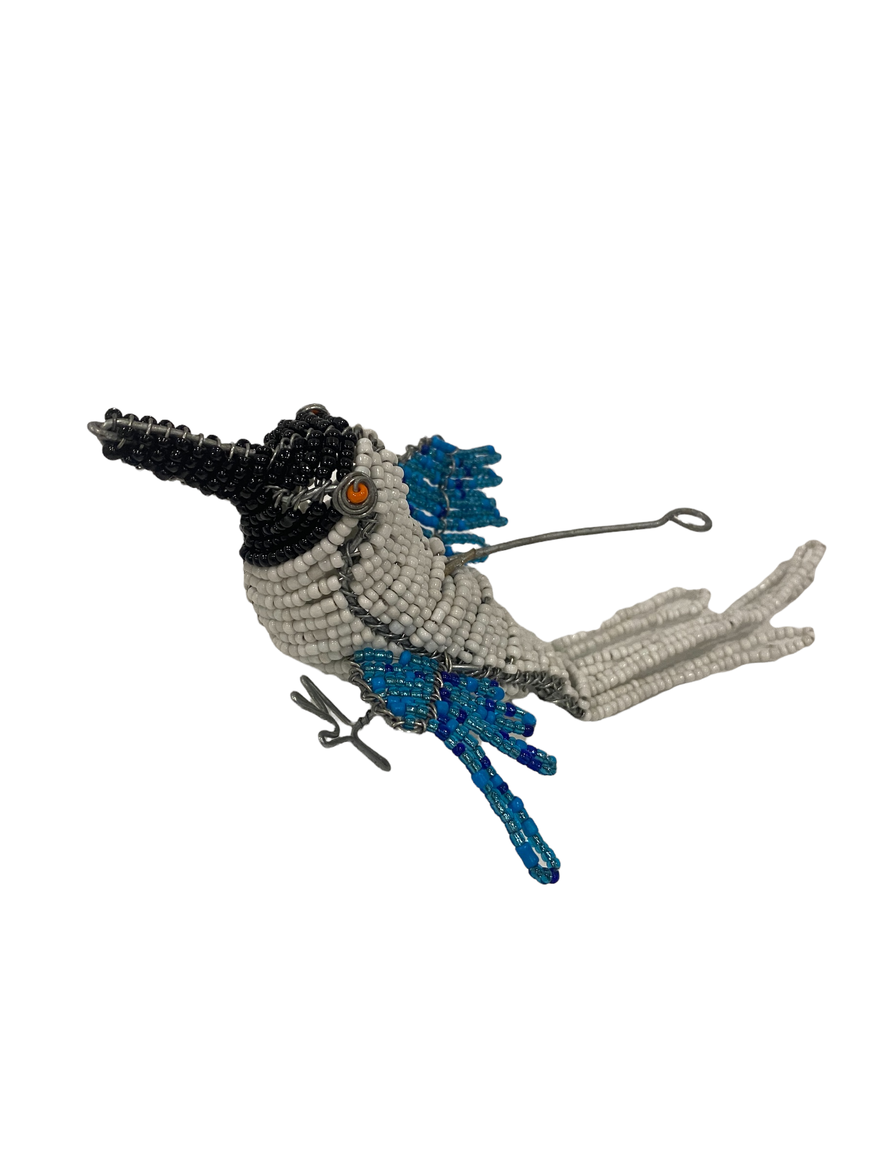 Botanical Boys Beaded Garden Birds - Blue (17.5)