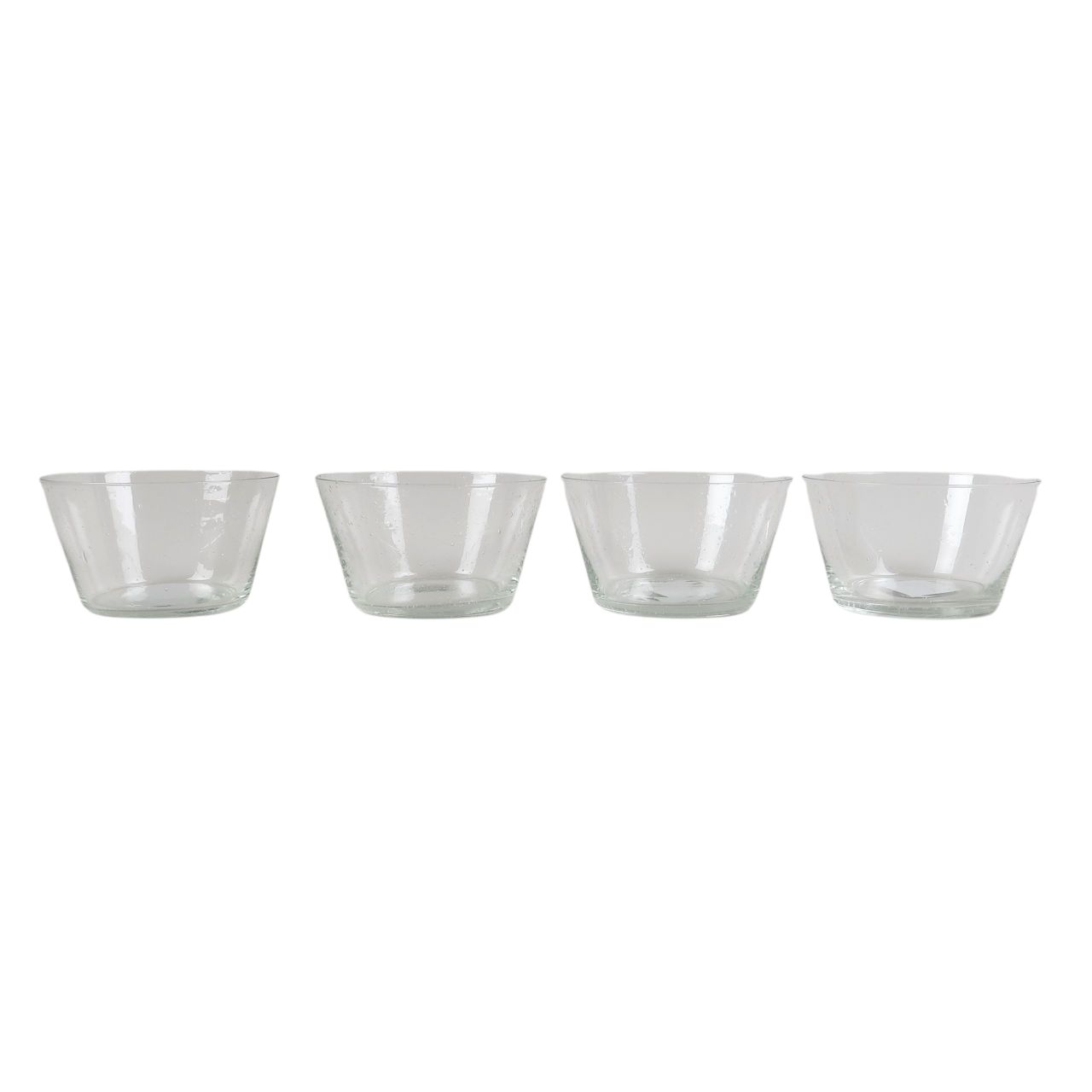 British Colour Standard Boxed Set of 4 Small Glass Bowls – Pearl White