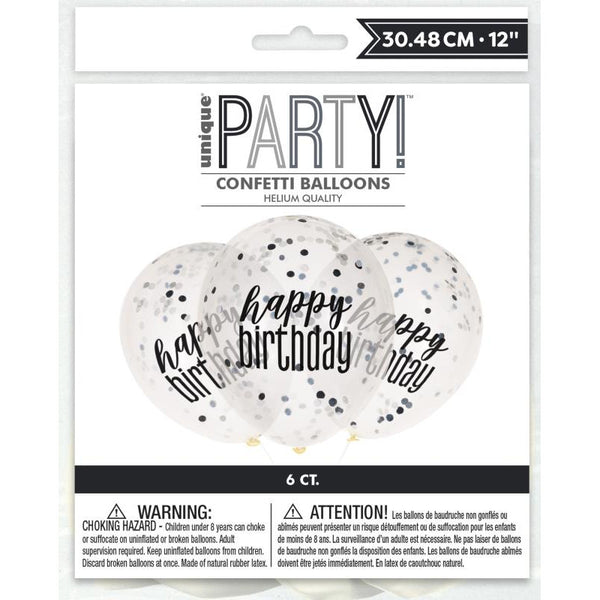 Unique (56450) Party Confetti Balloons Happy Birthday