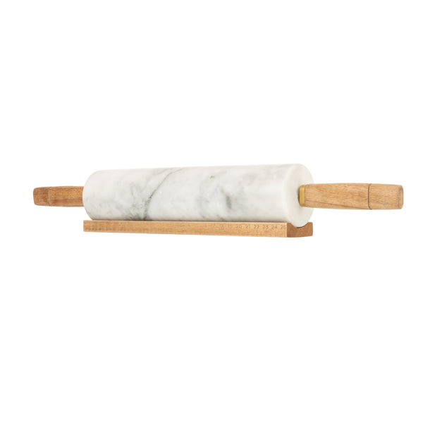 Distinctly Living White Marble Rolling Pin