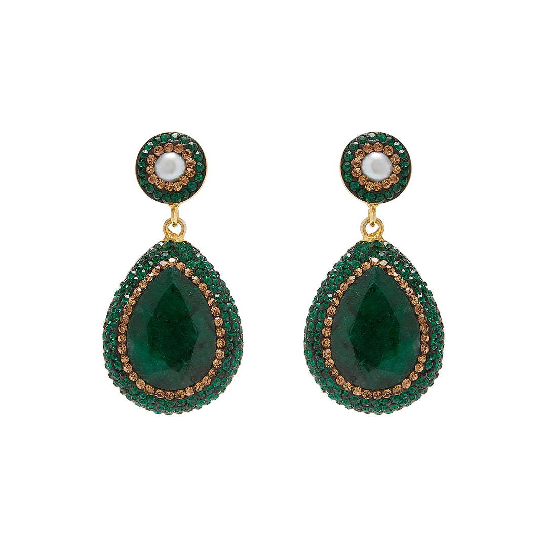Soru Emerald Earrings