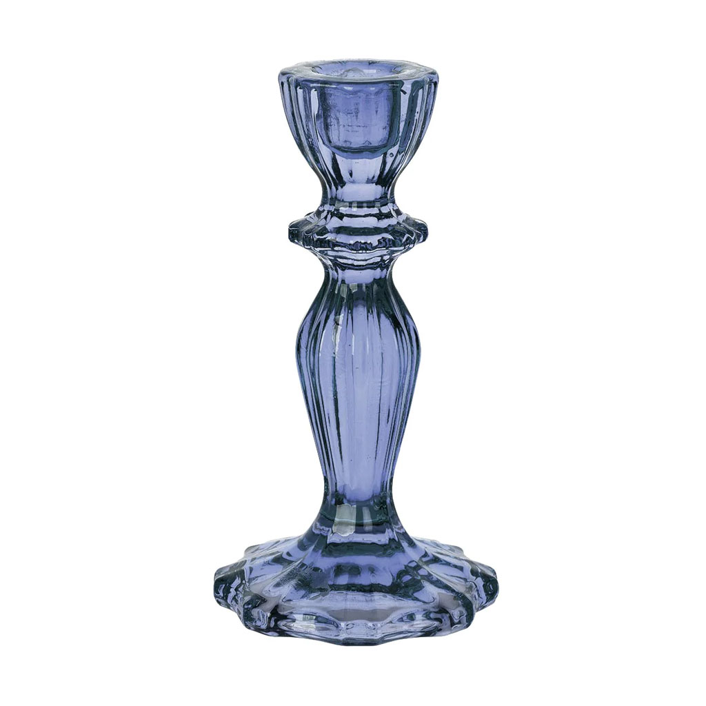 Talking Tables Navy Glass Candle Holder