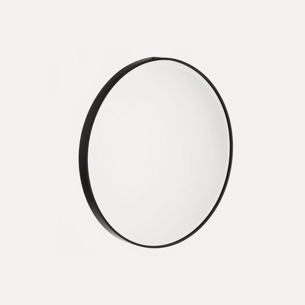 Round Wall Mirror Black 40cm