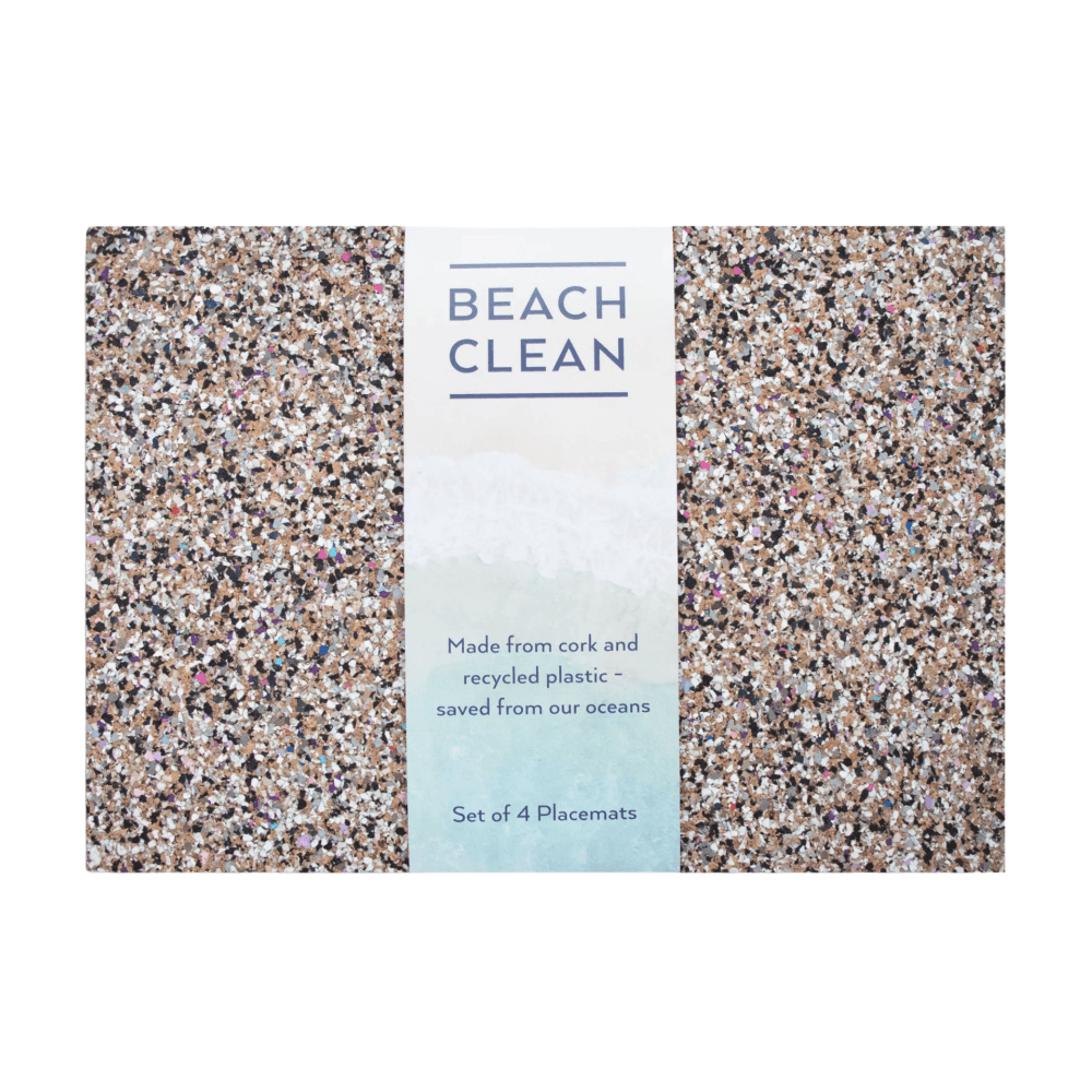 Beach Clean Cork Placemats | Rectangle | Set of 4