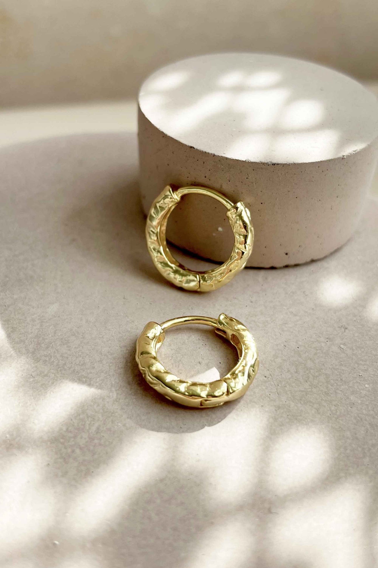 Formation Jewellery Maui Textured Hoops - Gold 
