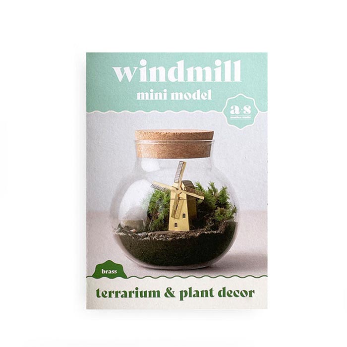 Another Studio  Mini Model Windmill Brass