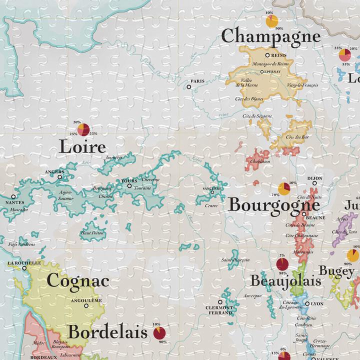 Trouva: Puzzle Map Of The Wines Of France