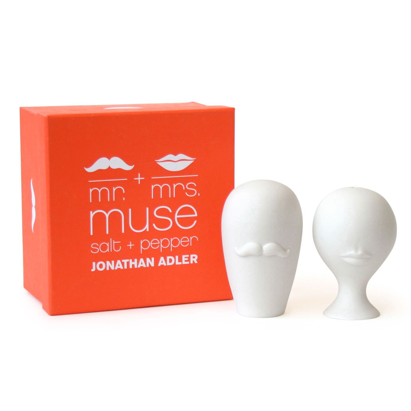 Jonathan Adler Mr. & Mrs. Muse Salt & Pepper Porcelain Set