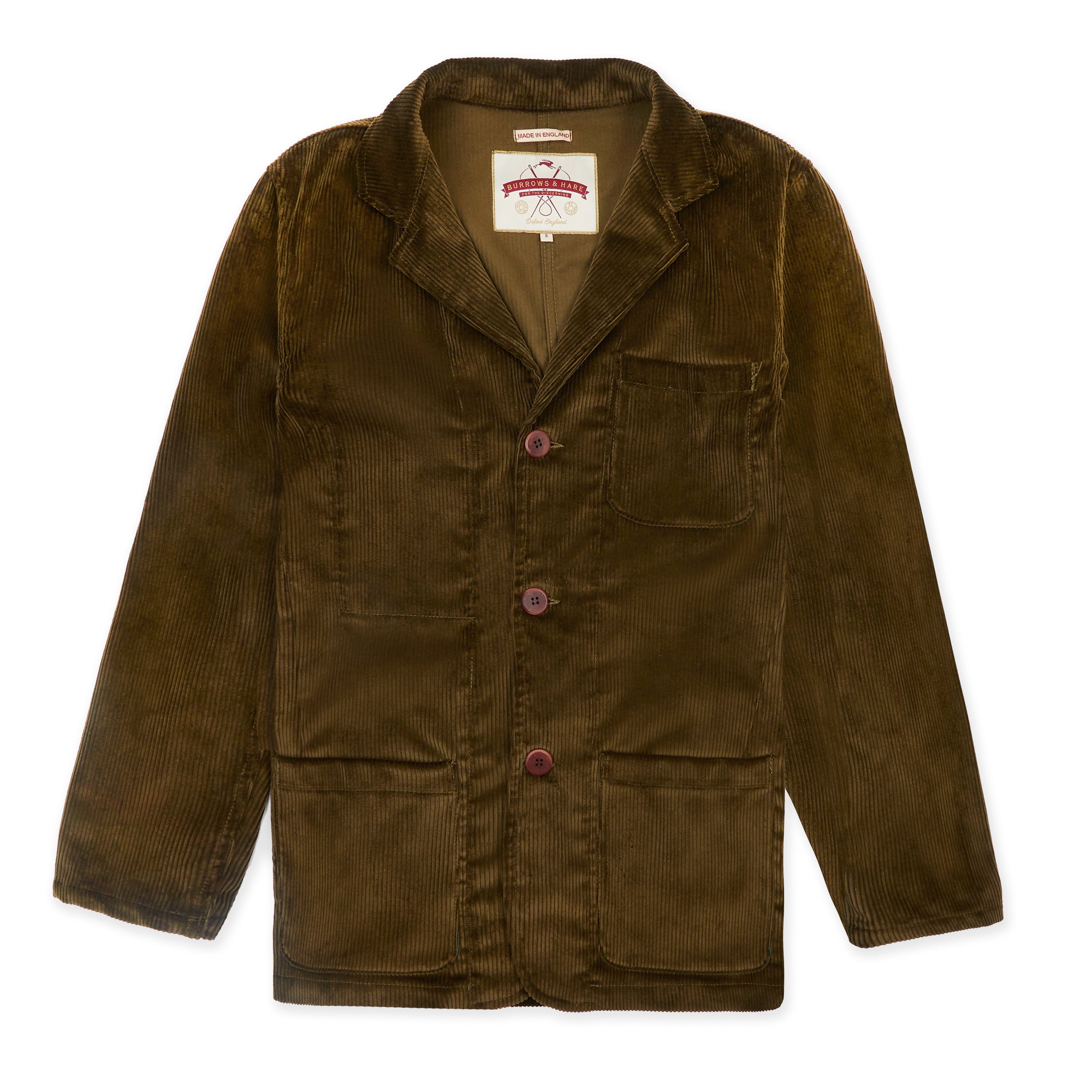 Burrows & Hare  Cord Jacket - Moss
