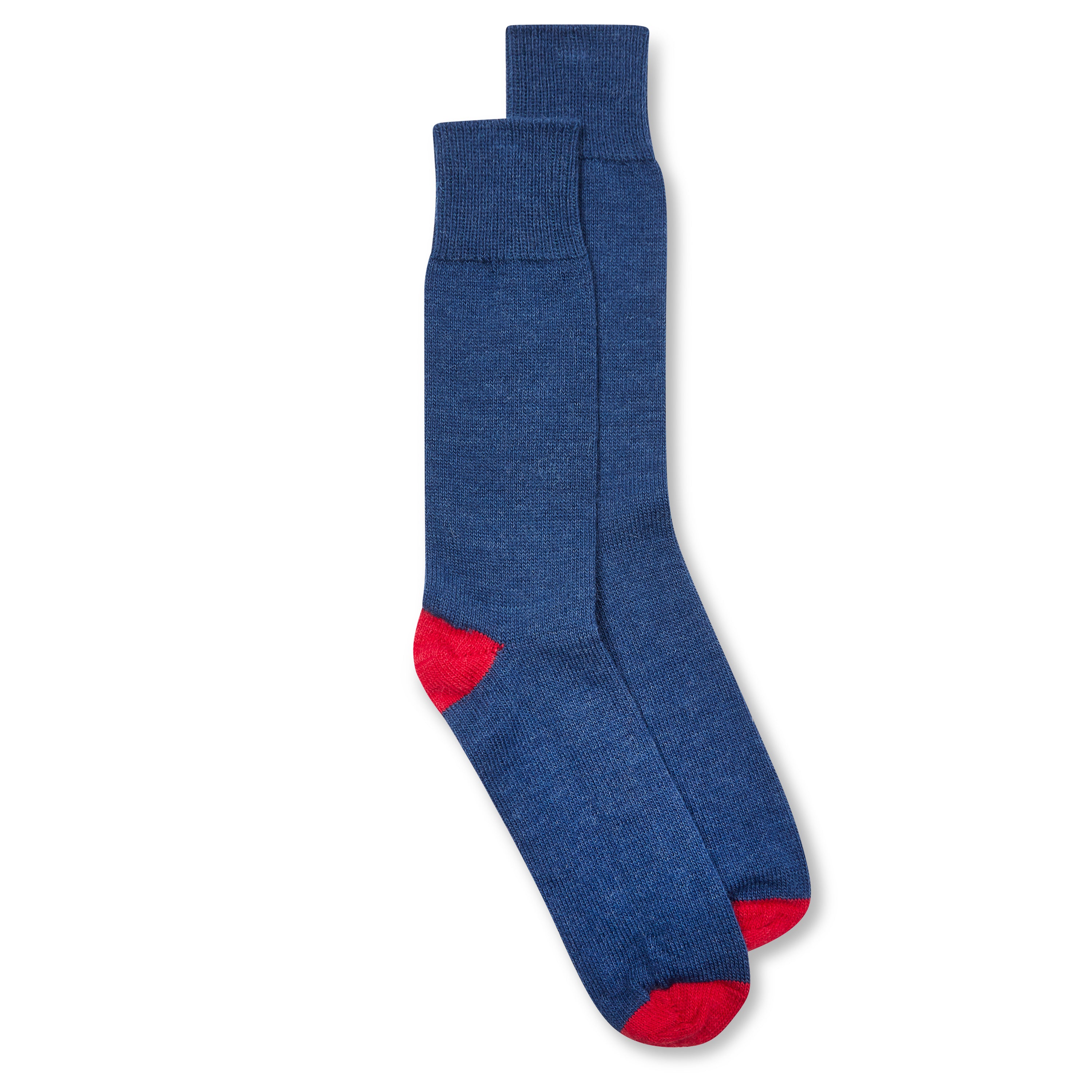 Alpaca Socks - Navy & Red