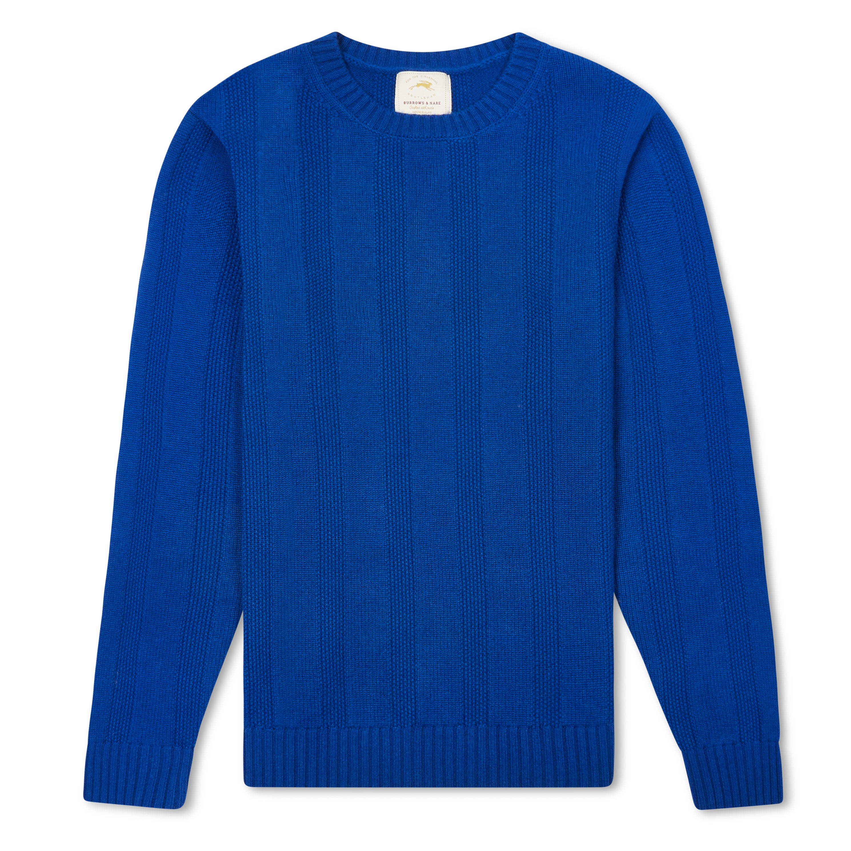 Burrows & Hare  Seed Stitch Jumper - Blue