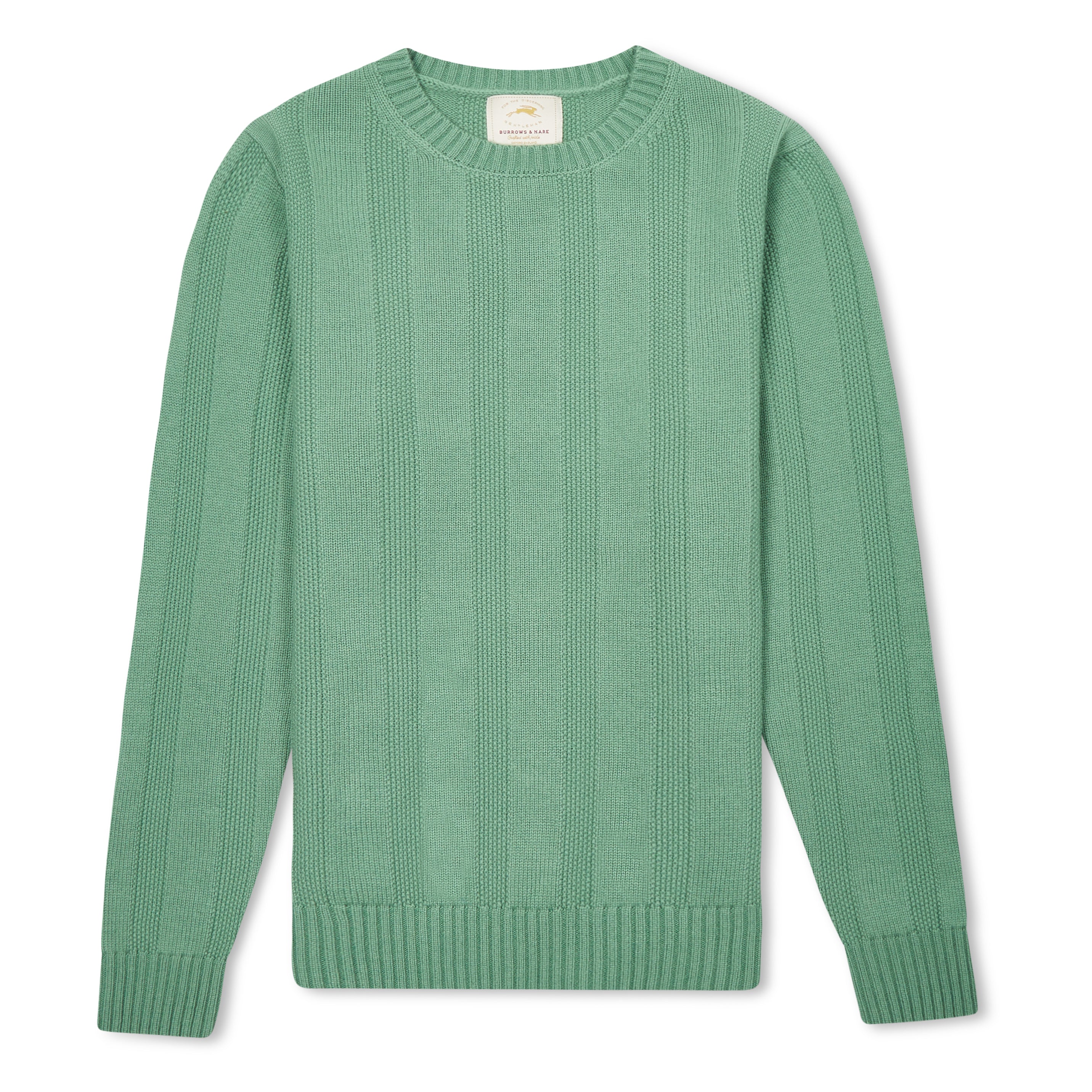 Burrows & Hare  Seed Stitch Jumper - Green