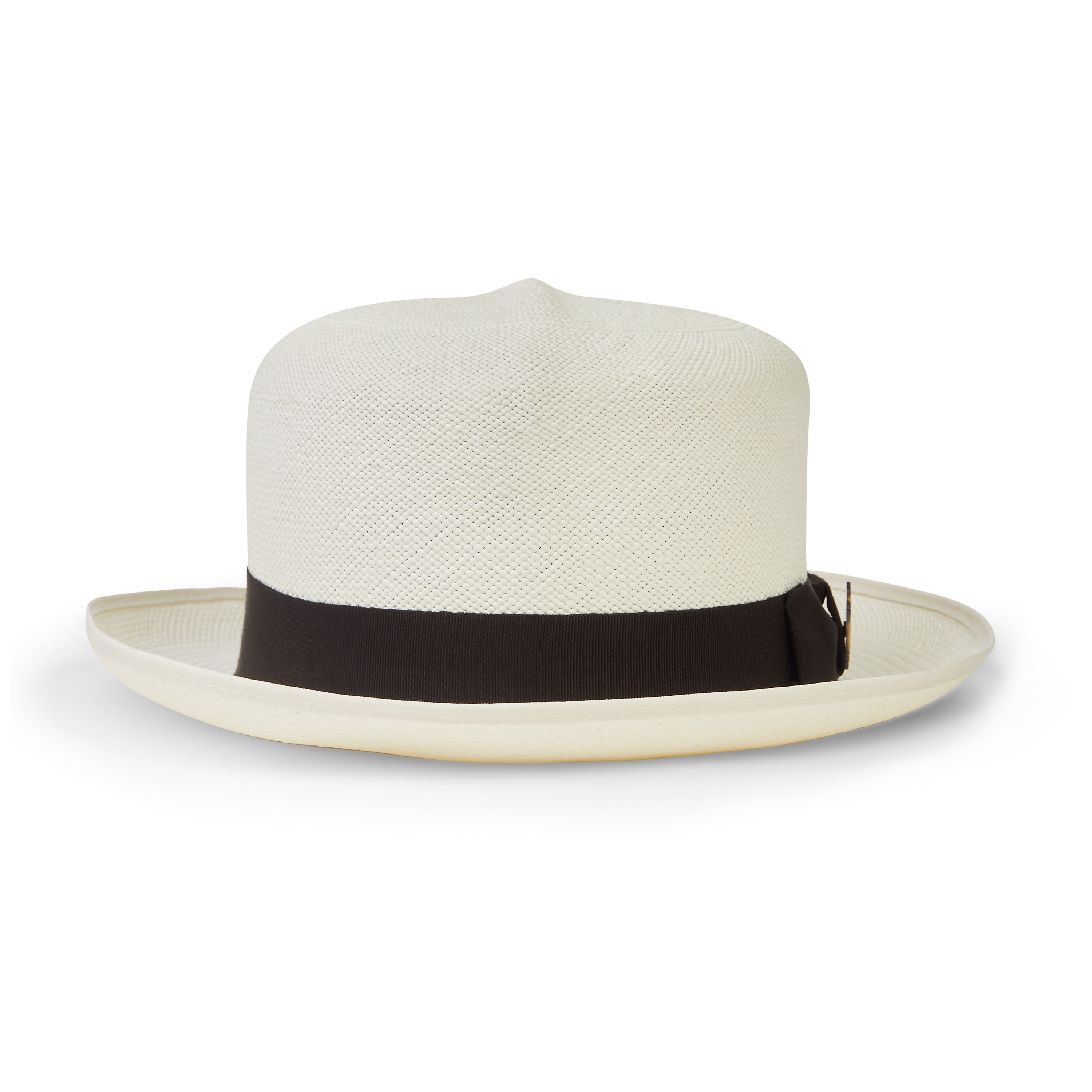 Christy's Hats Classic Preset Panama Hat - Black Band Bleached